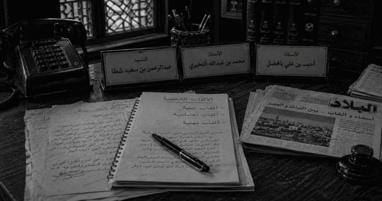 خواطر: حول الالقاب والصفات (3/3)